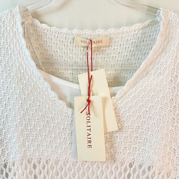 Women's Cotton Solitaire Crochet Beach/Spring Maxi Dress Boho and Elegant - Picture 3 of 16